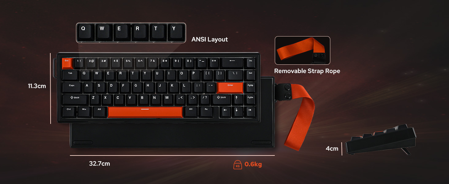 HE68 Wired Magnetic Gaming Keyboard