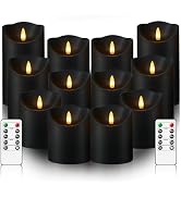 kakoya Flameless LED Candles Battery Operated with Remote and Timer,Flickering Electric Fake Plas...