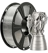 TEQStone Metallic PETG Filament 1.75mm, 3D Printer Filament with Stunning Metal Luster, +/- 0.02m...