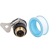 Faucet Connector Universal Tap Connector Adapter Sink Brass Garden Hose Attachment for Spray Bott...