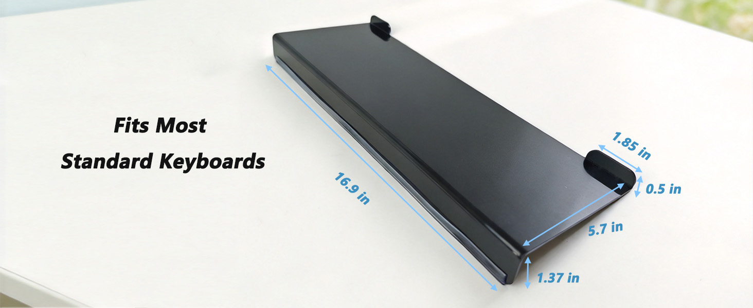 15° tilted design elevates keyboard