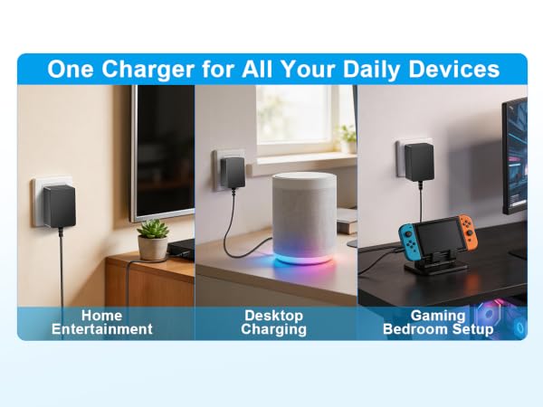 use this 5v power supply for home, desktop charging