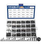 NINDEJIN 720pcs Laptop Notebook Computer Carbon Steel Screws Kit Set, Flat Head Phillips Screw As...