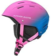 OutdoorMaster Kelvin II Ski Helmet - Snow Sport Helmet Snowboard Helmet for Men Women & Youth