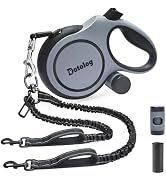 Dotolog Retractable Dog Leash, 26ft Retractable Lead with Bungee Leads for 2 Dogs, Double Leash w...