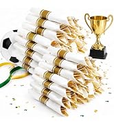 Joyido 400PCS Pre Rolled Gold Plastic Silverware Sets - Heavy Duty Fancy Gold Cutlery - Include 1...