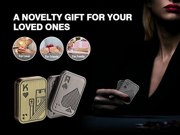 ITOKEY Metal Fidget Toys, EDC Fidget Slider, Desk Toy for Men, Cool Office Clicker Haptic Coin