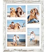 Vittanly 11x14 Collage Picture Frame, Displays 5Pcs 4x6 Pictures with Mat or 1Pcs 11x14 without M...
