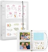 Sticker Organizer A5 Sticker Storage Book Index Card Binder with 200 Pockets, Index Card Organize...