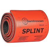 Surviveware Multi-Purpose, Reusable Splint for Fingers, Thumbs, Wrists and More, 36 Inches