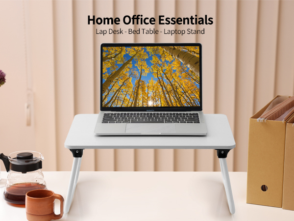 Ruxury Foldable Lap Desk Laptop Stand Bed Desk Table Tray