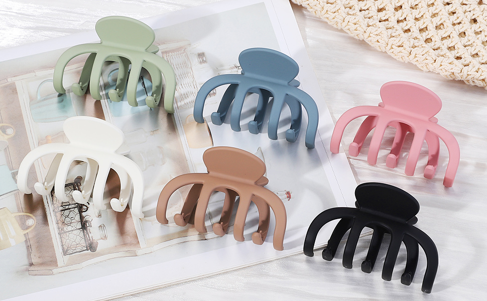 SMKSL 6 Pcs Hair Clips for Thick and Thin Hair