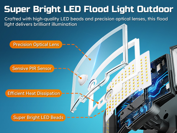 flood light floodlights motion sensor outdoor dusk to dawn security lights