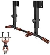 Pull Up Bar Wall Mounted: Adjustable Wall Joist Mount Pull Up Bar & Chin Up Bar for Home Gym Work...