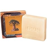 HEPBURN Baobab Oil Soap with Shea Butter, Coffee Extract & Vitamin E – Natural Handmade Bar Soap ...