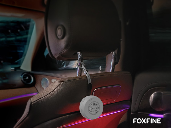 FOXFINE hanging in car interior during travel use