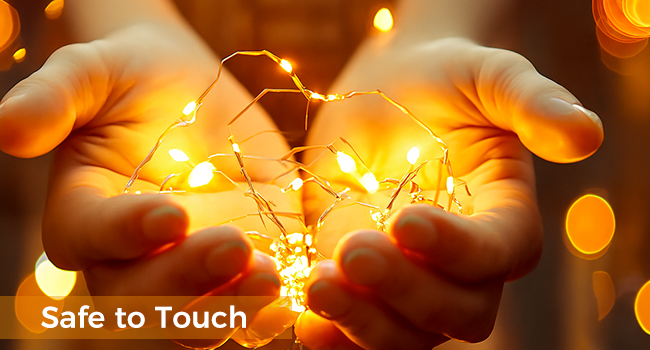 touch warm fairy lights