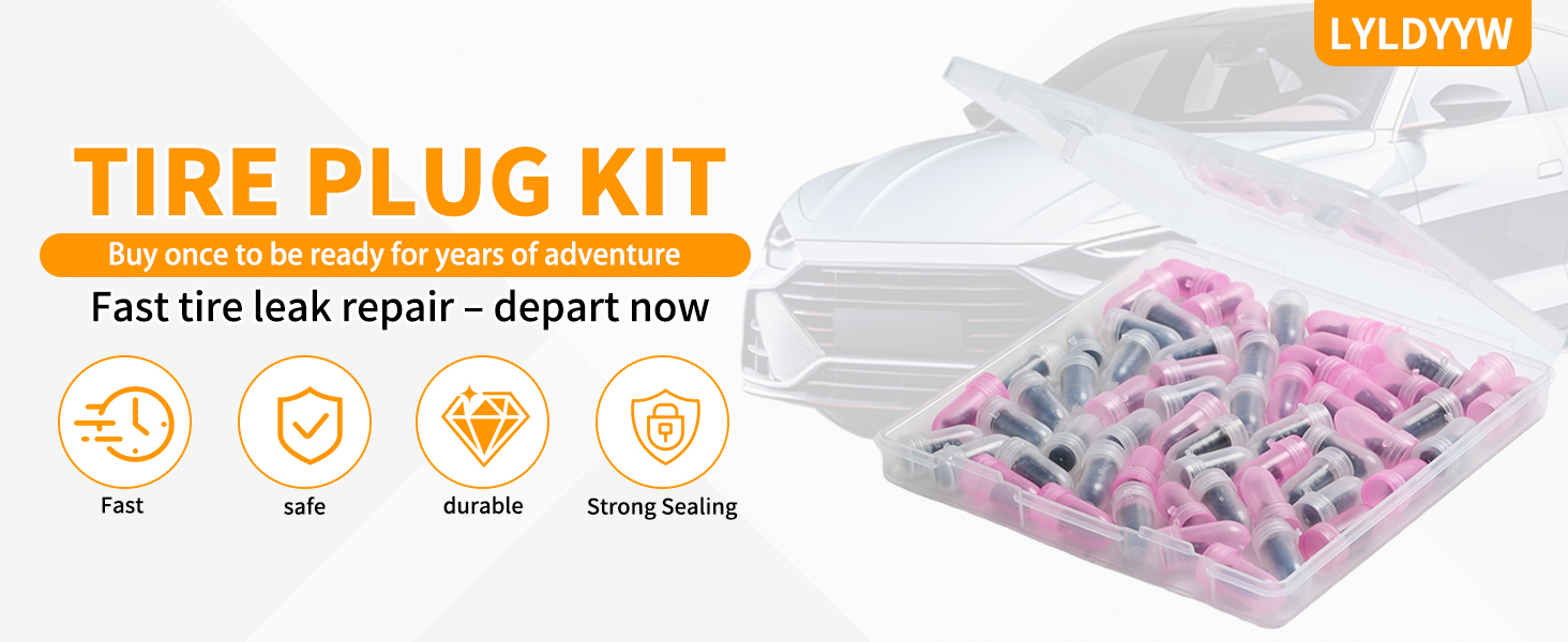 flat tire screw plugs,tire screw plug repair kit,flat tire repair kit,screw in tire repair plugs