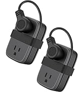 2 Pack Travel Power Strip with USB C Port, NTONPOWER Flat Plug Extension Cord with 4 Outlets 3 US...