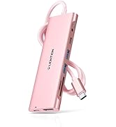 LENTION 3.3FT Long Cable USB C Hub with 4K HDMI, 2 USB 3.0, Card Reader, Aux, Type C Data/Chargin...