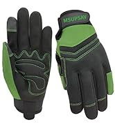 MSUPSAV Thorn Proof&Puncture Resistant Gardening Gloves with Grip,Garden Gloves for Women, Leathe...