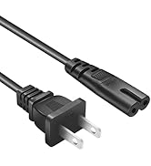 10Ft Projector Power Cord for Mini Projector,Replacement 2 Prong Power Cable