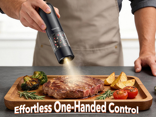 Electric Salt and Pepper Grinder Set