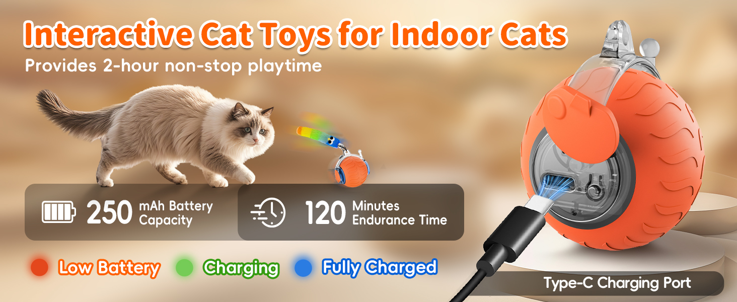 electric cat toy ball