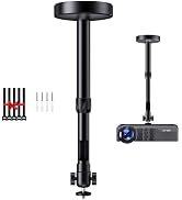 DAWASAPAT Projector Ceiling Mount with New Gimbal, Adjustable Length Projector Mount, ¼-Inch Scre...