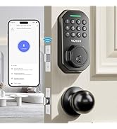 VCHOO Keyless Entry Door Lock Set WiFi Smart App Control Door Lock for Front Door Keypad Deadbolt...
