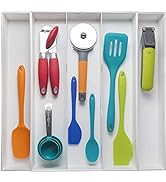 Dial Industries 2544 Expand-A-Drawer Utensil Organizer Tray, White