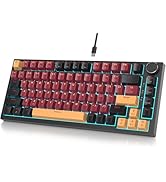Fogruaden Wired 75% Percent Hot Swappable Mechanical Keyboard, Red Switch, TKL Mechanical Keyboar...