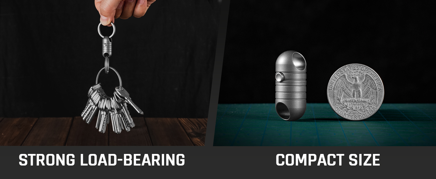 detachable key ring quick release