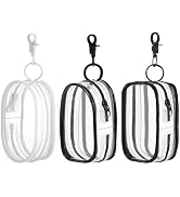 LYDZTION 3Pcs Clear Makeup Bag Mini Makeup Bag for Women,Waterproof Makeup Bag Key Pocket Lipstic...