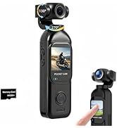 Fenpos Body Camera, Touch Screen Control Pocket POV Camcorder, 270° +130° Manaul Rotating Lens, P...