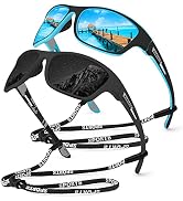KUGUAOK Polarized Sports Sunglasses for Men Driving Cycling Fishing Sun Glasses 100% UV Protectio...