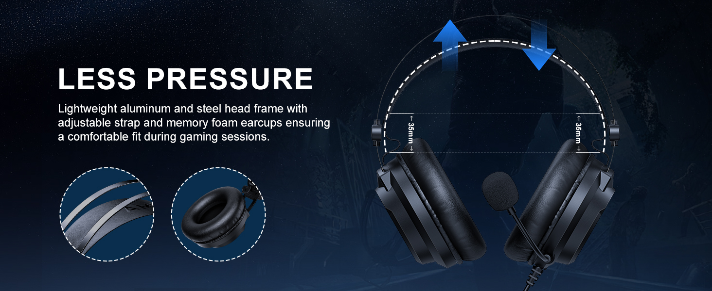 auto adjustable headband