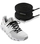 NDTEZUGT 1/4"(6mm) Flat Thin Shoe Laces for On Cloud Sneakers, Original Athletic Shoelaces Shoe S...