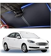 240T Thickened Automotive Glass Sunshade and Comes with Storage Bag,Keep Car Interior Cool,Univer...