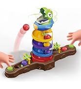 Dinosaur Ball Drop Toy for 3 4 5 6 7 8 Years Old Kids, Dino Spin Twister Toddlers Toy, Shoot Ball...