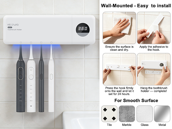 sanitizing toothbrush holders
