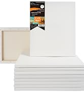 10pcs white 8x10 inches stretched canvas