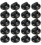 CNHABAGU Magnetic Cable Zip Tie Mounts Clips Multipurpose Zip Ties Mount Base Holder Black Wire C...