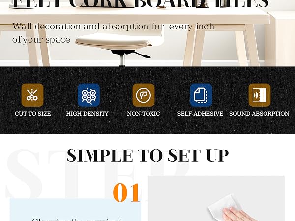 easy install felt board