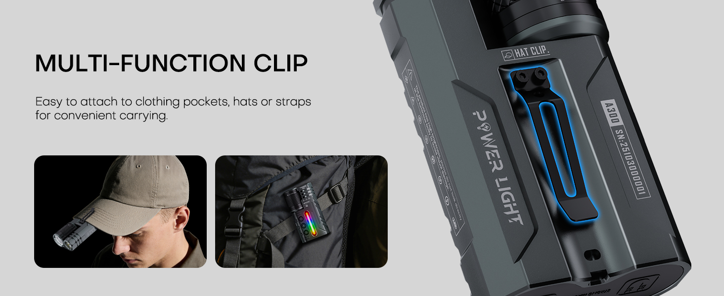 Flashlight with clip