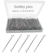 330 Pcs 2.2 Inch Hair Bobby Pins Silver With Box, Silver Bobby Pins For Gray Hair, YINGFENG Reusa...