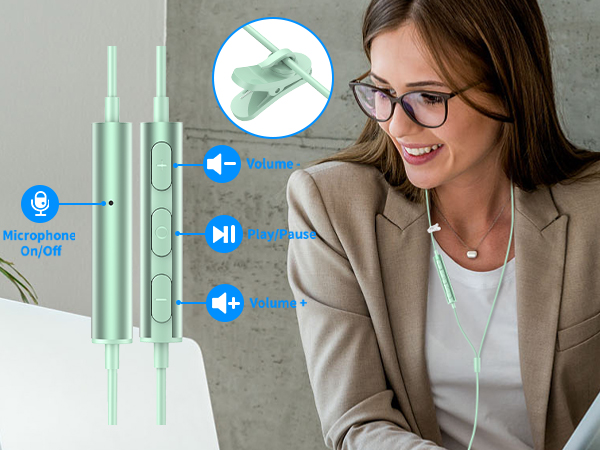 usb earbuds headphones with microphone