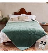 GOTCOZY Heated Blanket Queen Size - Electric Blanket with Dual Controller 6 Heating Level & 10 Ho...