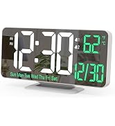 KOSUMOSU Alarm Clock for Bedroom, 6.7