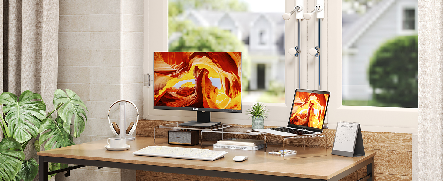 acrylic monitor stand